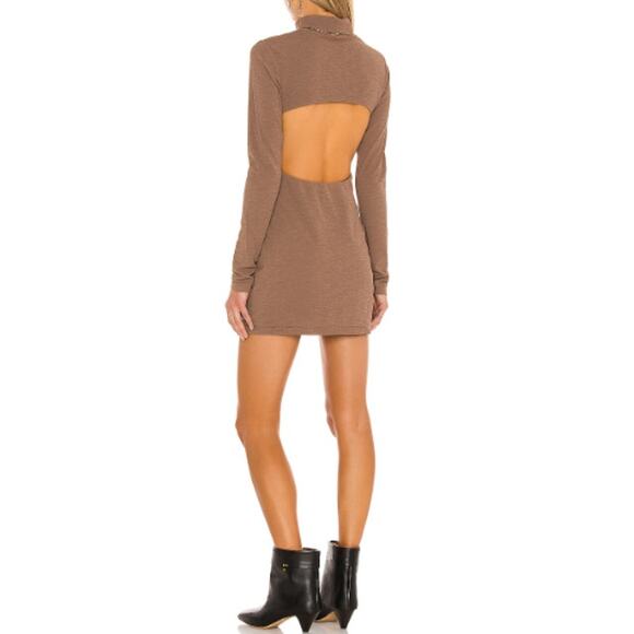 ATOIR X RTR REVOLVE Women's Coffee Brown Baseline Mini Dress Size 10 - Picture 2 of 7